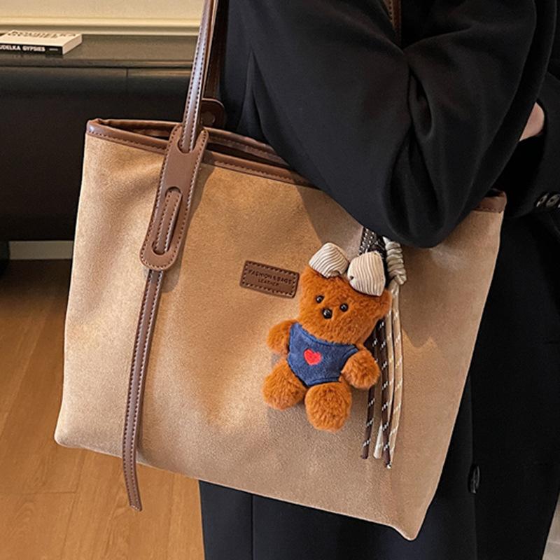 Retro Large-capacity Tote Bag, Fashionable and High-quality Single-shoulder Bag, Simple Commuting Bag