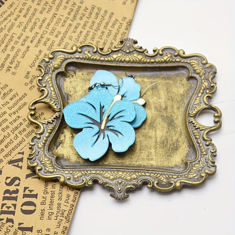 1 шт., тарелка для колец, винтажная безделушка, украшение для дома, небольшой поднос для украшений, антикварный поднос для сережек, ожерелий, помолвка, свадьба, деревенский стиль