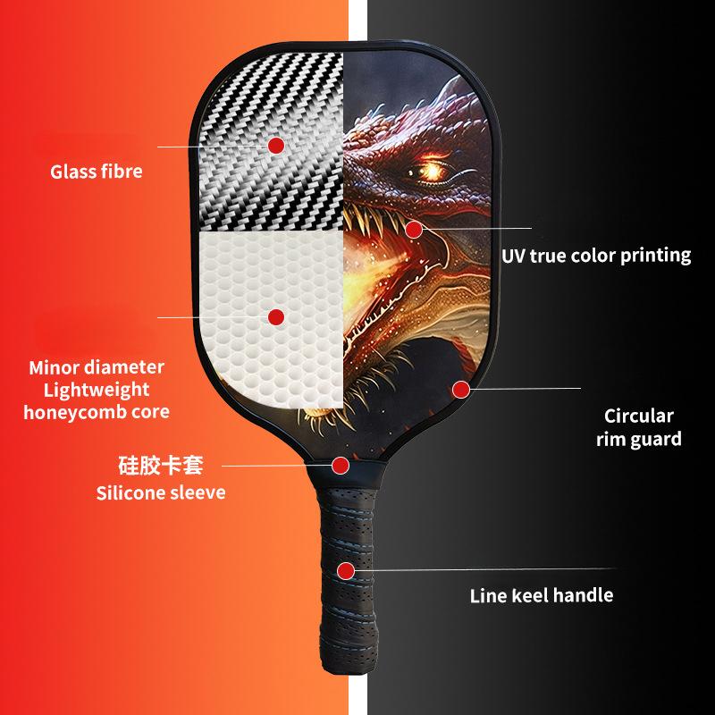 Glass Fiber Dimension Peak Racket Honeycomb Outdoor Sports Glass Fiber Peak Racket