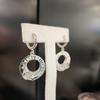 ARTRIA Roman Numeral Touring E Circle Earrings JTOERFR0024PKF
