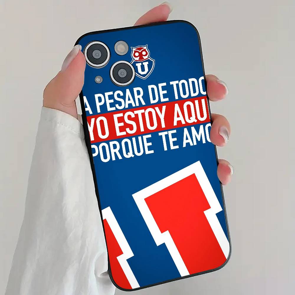 University Of-C-Chile Fashion Logo Phone Case Cool Black Silicone Soft For IPhone 16 15 14 13 12 11 X XR Plus Pro Max Plus