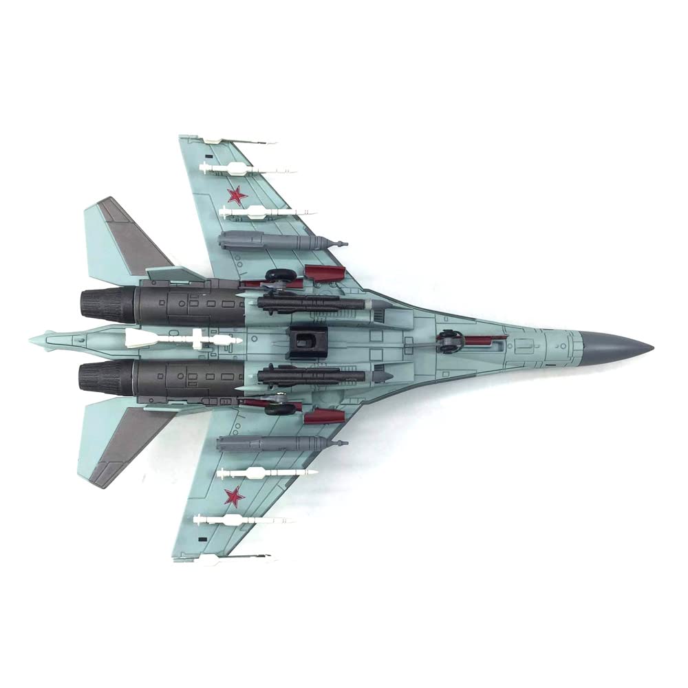 1:100 Metal Blue SU-35 Super Flanker Heavier Aircraft Model Simulation Fighter Aviation Military Science Display Model
