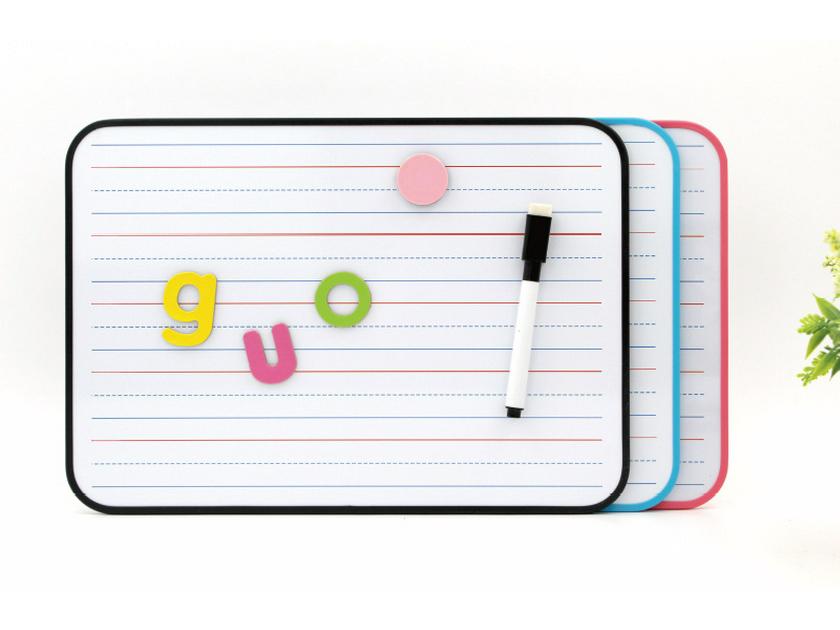 Double-Sided Magnetic Erasable Whiteboard: Four-Line, Three-Grid for Children's Pinyin and English Graffiti