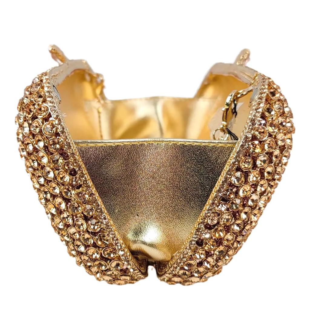 Boutique De FGG Роскошные Клатчи со Стразами для Женщин, Изысканные Хрустальные Клатчи для Вечерней Вечеринки, Свадебные Сумочки