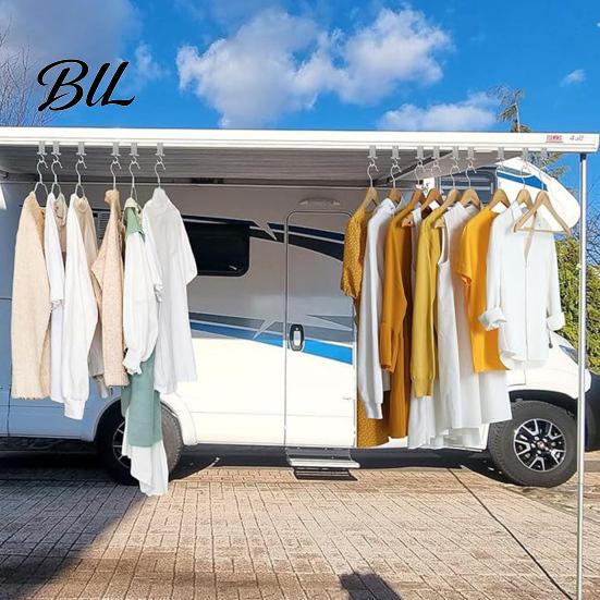 Caravan Accessory 1/16Pcs RV Awning Hook for Lights, Light Holder Clothing Hooks Drying Hanger, Plastic Metal S-Shaped Hook, Heavy Duty Hangers