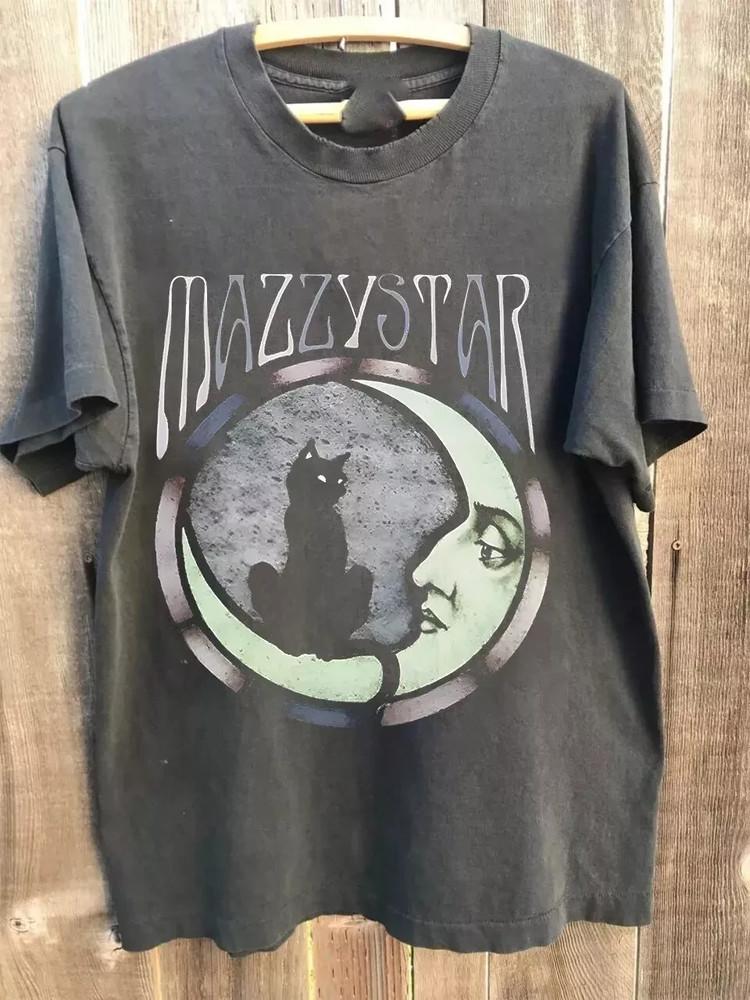Mazzy Star 90-е Рок Угольный Унисекс Футболка Размер S-5XL Тур МУЖСКАЯ Go95 Унисекс Футболка