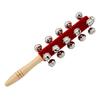 Orff Instruments Hand Rattle Bell Shaker Musical Toy Drum Stick Bell Hand Cranked Bells