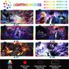 RGB-подсветка Коврик для мыши Аниме Solo Leveling Милые Аниме Девушки Большой Геймерские Аксессуары Overwatched Коврик для мыши Нескользящий Коврик для клавиатуры