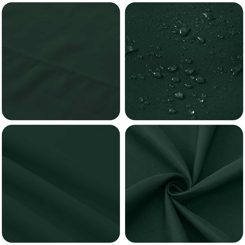 Tablecloth Square Dark Green 90 x 90 cm Polyester