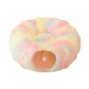 Cat Tunnel Bed Peekaboo Cat Cave Cat Tunnel Toy - Winter Warm Foldable Plush Pet Bed for Cats - Multifunctional Design Detachable Non-slip Bottom