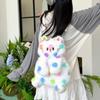 Spotted Cat Cartoon Plush Schoolbag Animal Plushie Animal Plush Bag  Children