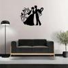 Bride & Groom Metal Wall Sign - Elegant Wedding and Valentine Décor, Aesthetic Wall Art, Perfect for Home and Room Decoration