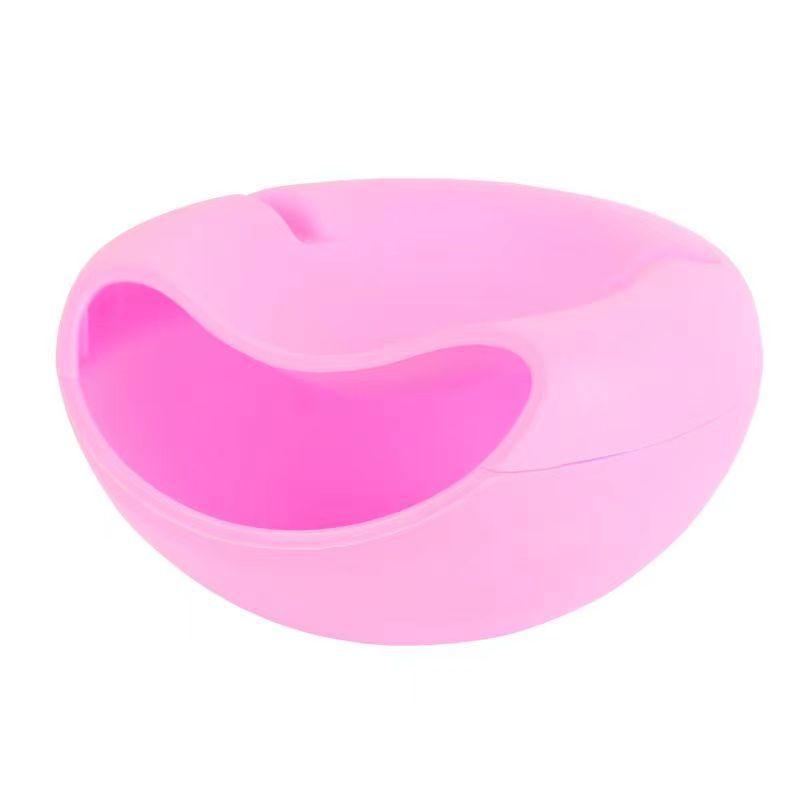 Креативная миска для шелушения семечек подсолнуха, фруктовая тарелка для ленивых, тарелка для конфет и фруктов, двухслойная тарелка для сухофруктов