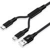 2 в 1 Micro USB кабели USB типа C кабель провод отдельный шнур линия для Android телефон Samsung