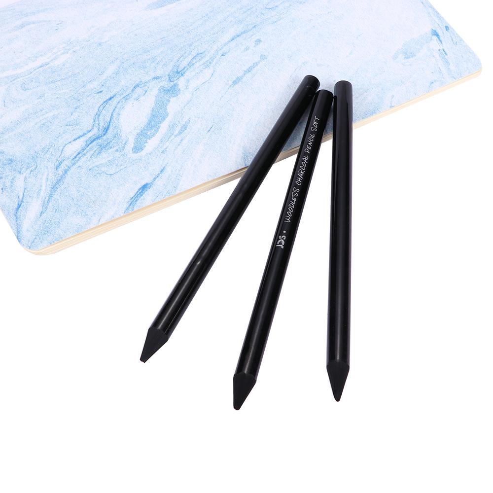 Woodless Charcoal Pure Carbon Drawing Pen Carbon Sketch Pen Full Carbon Pencil Charcoal Pencil