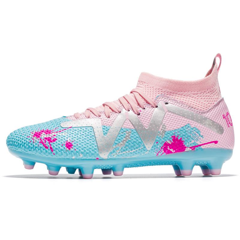 Новые футбольные бутсы мужские высокие с шипами подростковые студенческие тренировочные бутсы с длинными шипами спортивная обувь