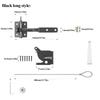 Carbon Steel Self Locking Gate Steel Spring Cable Garden Gate Fastener  Outdoor Use