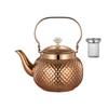 Stainsless Steels Teas Pots with Infuser Water Kettles Round Coffee Teas Pots Stovetop Kettles for Loose and Teas Bag