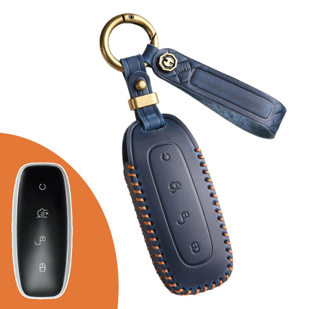 Применимый чехол для ключа Tengshi D9 Dm-I Ev Tengshi D9 специальная сумка для ключа автомобиля пряжка натуральная кожа мужской
