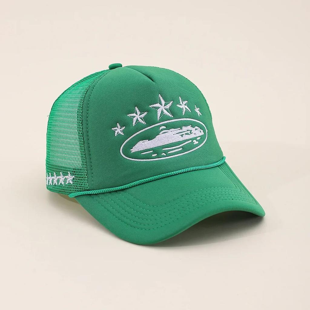 Унисекс Мужские Женские Кепка Вышивка Пятиконечная Звезда Сетчатые Бейсболки Весна Лето На Открытом Воздухе Регулируемые Повседневные Кепки Шляпа от Солнца