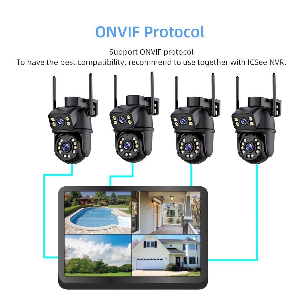 ICSEE 4-Channel NVR WiFi Camera Kit with Super See