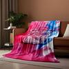 New York Rangers Logo on Abstract print blanket soft and cozy perfect for the living room bed sofa or a nap,gift