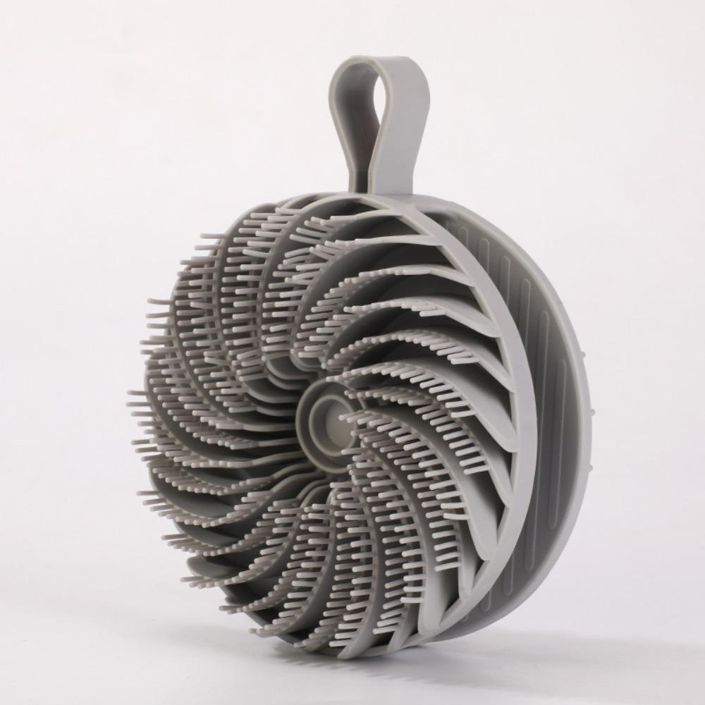 Double-sided Soft Bristle Shower Brush Soft Silicone Cleaning Body Shampoo Brush Massage Multi-functional Bath Brush Skin Care