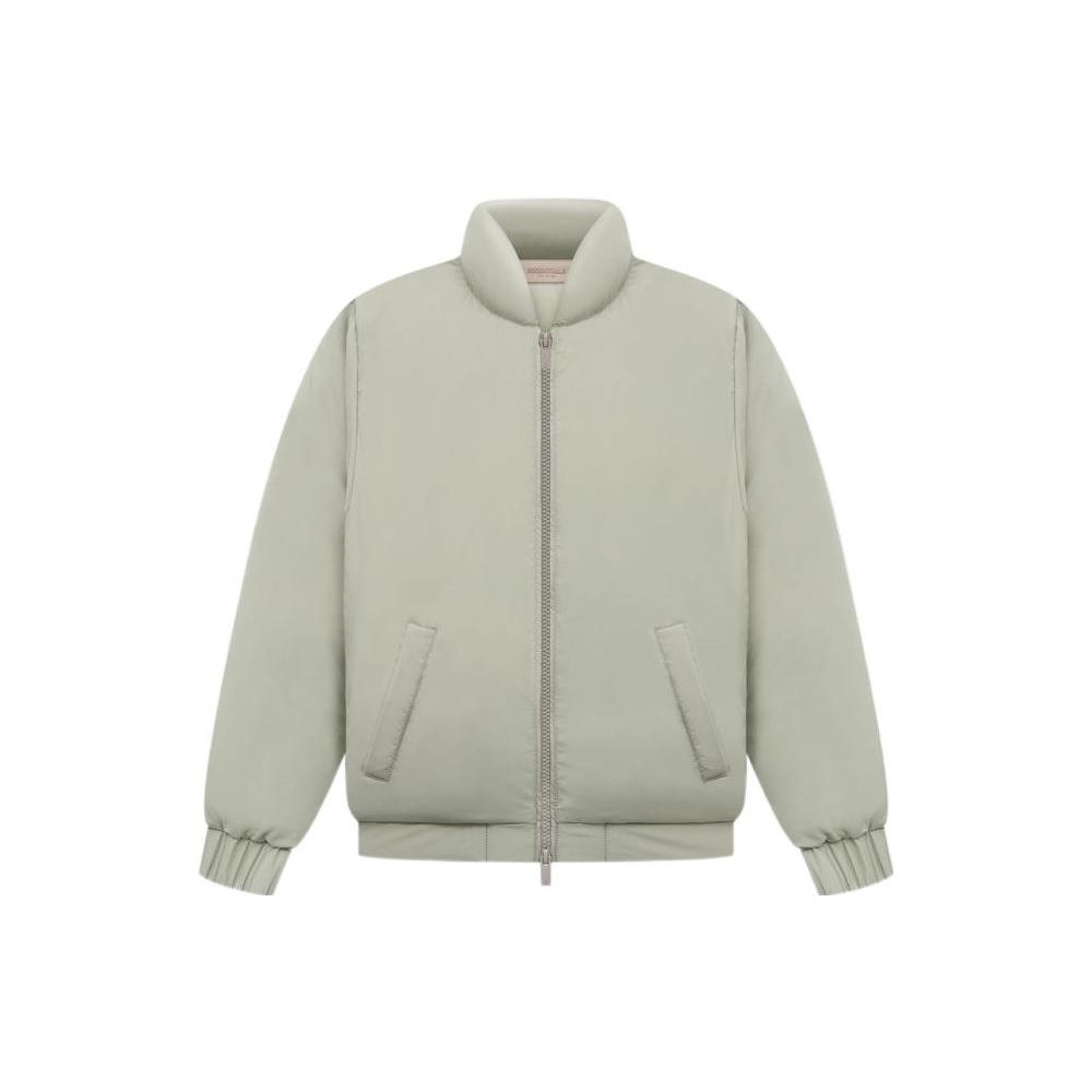 Fear of God Essentials Пуховик SS22 Детский Пуховик Цвет Морской Пены Сплошной Зеленый DR-SS22-163