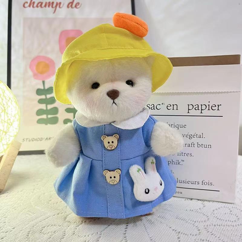 Customizable Cartoon Style Plush Toys Factory 20CM Stuffed Animals with Clothes Kids' Doll Accessories