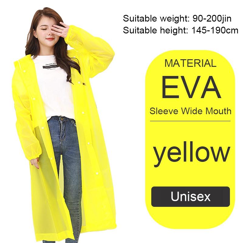 Уличный плащ для взрослых мужчин и женщин из утолщенного материала EVA с рукавами, военный зеленый дождевик для походов, скалолазания