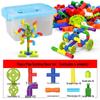 Interlocking Water Pipe Building Blocks: Early Education Puzzle Toys for Kids