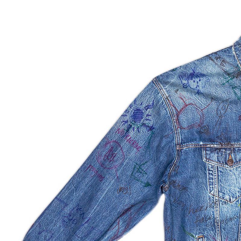 Balenciaga Denim Jacket Men's Blue 694503TBP484455