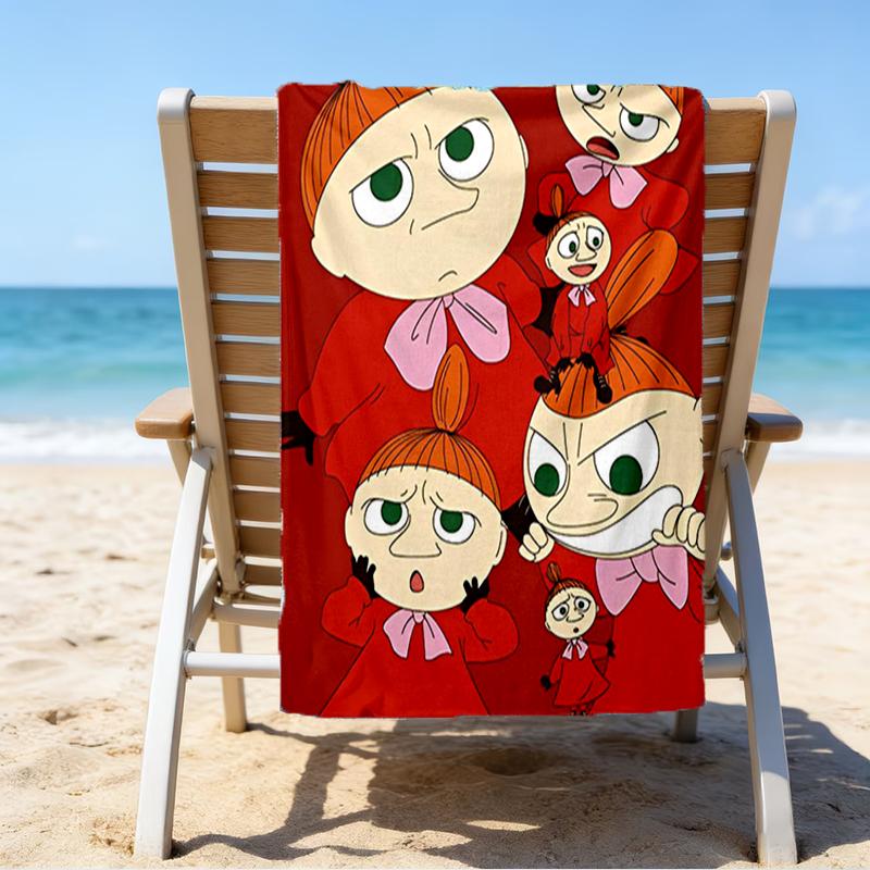Ultra-Soft Beach Towel with Little My Theme,Ideal for Pool - Camping, Diving - Perfect Travel Essential, Vibrant Beach Towel.