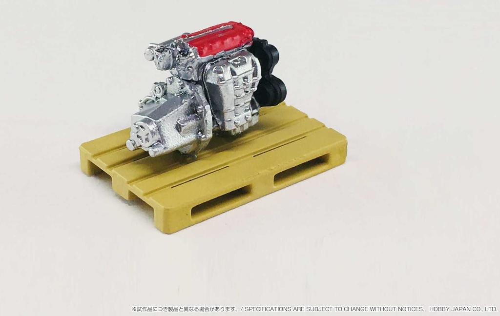 HJ64 Honda Civic TYPE R Championship White Готовый продукт с моделью двигателя 1/64 (ЕК9)