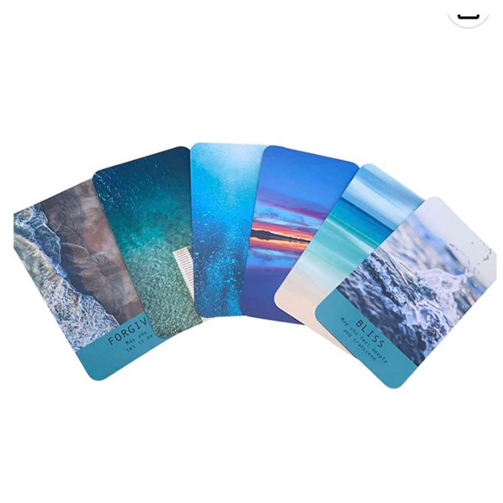 10.3*6cm Sea Soul Journeys Oracle Cards: Connect with The Healing Power of The Ocean 48 Pcs Cards