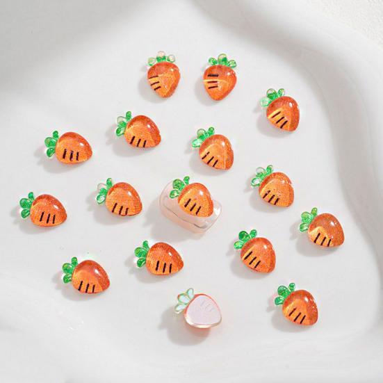 50 шт. подвески для дизайна ногтей из фруктовой смолы подвески для дизайна ногтей Kawaii вишня клубника лимон арбуз виноград персик DIY аксессуары для поделок