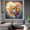 Beautiful Lily Flowers Diamond Painting 5d Full Square Round Diamond Embroidery Landscape Mosaic Cross Stitch Kits Home Decor J4014