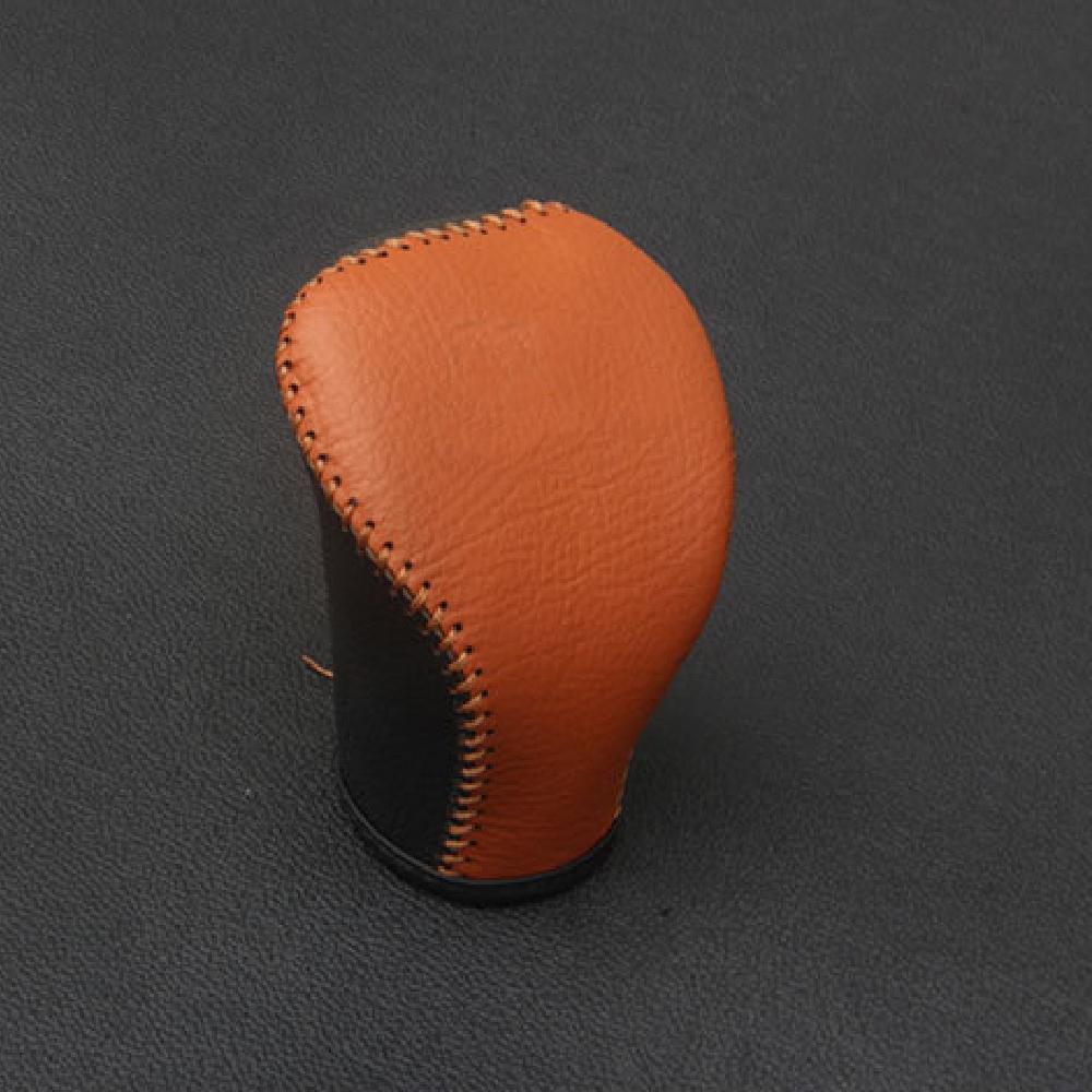 Чехол на ручку переключения передач из натуральной кожи для Volkswagen VW Tiguan L MK2 2017-ошейники-шестерни