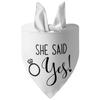 Best Selling Personalized Polyester Wedding Pet Triangle Bandana Print Design for Dogs Cats Bridal Party Scarf Photo Prop