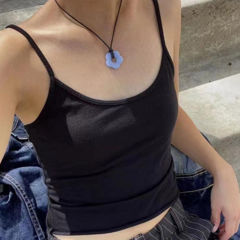 Ins Простое полое ожерелье-подвеска в виде сливы Корейский стиль Модное Новое Женское Ожерелье на каждый день Акриловый Цветочный Чокер