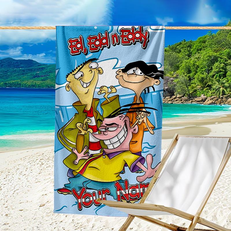 Custom Name Beach Towel Ed Eddy Mystery Beach Towel, Soft Microfiber, Gift for Her/Him, Birthday, for Pool, Beach, Travel, Fan gifts