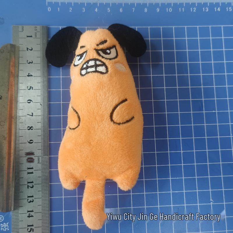 Cartoon Catnip Chewable Cotton Cat Toy - Durable & Teething-Friendly Stuffed Doll