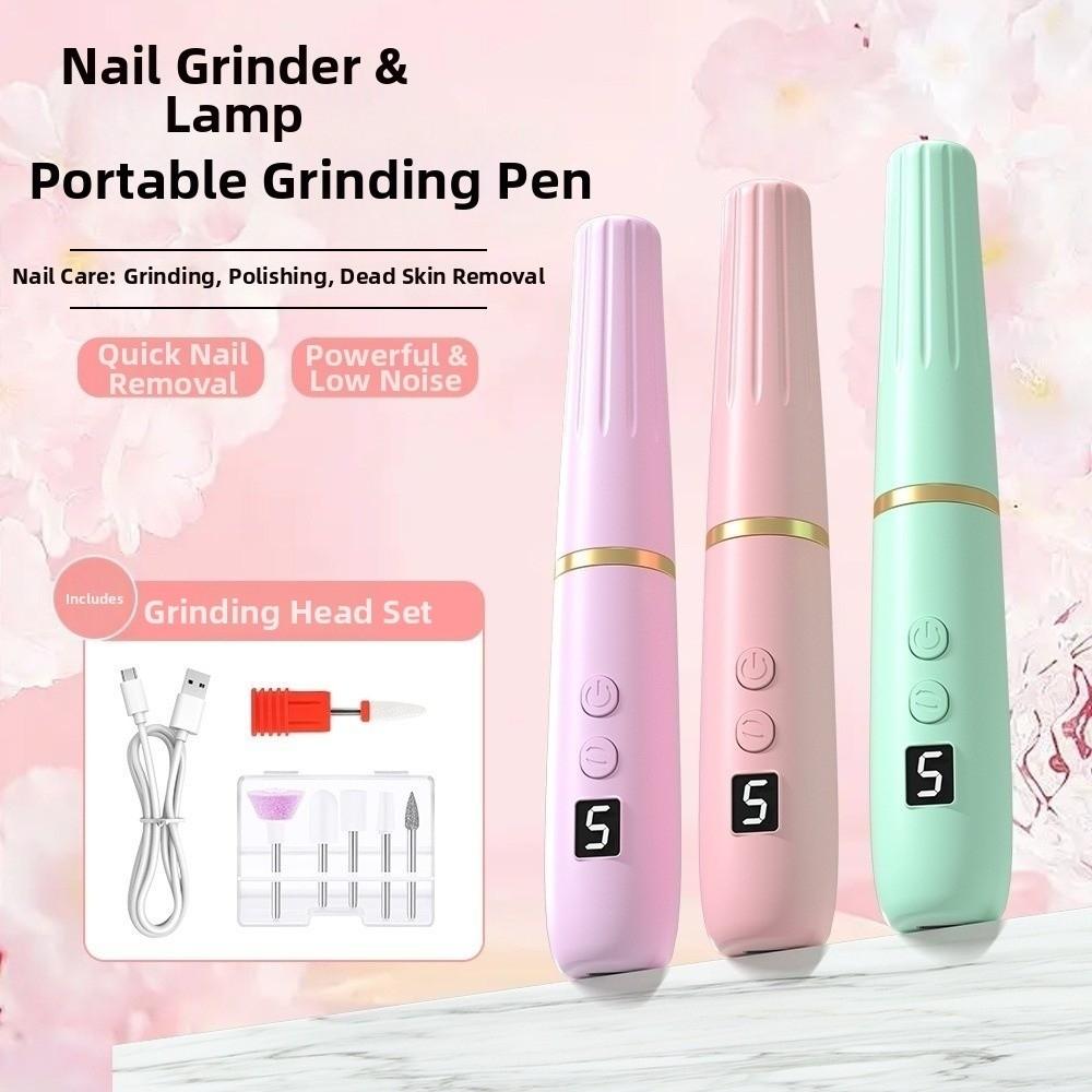 Professional Grade Electric Nail Drill Machine Multiple Gears Grinding Polishing Manicure Machine Low Noise Dead Skin Removal