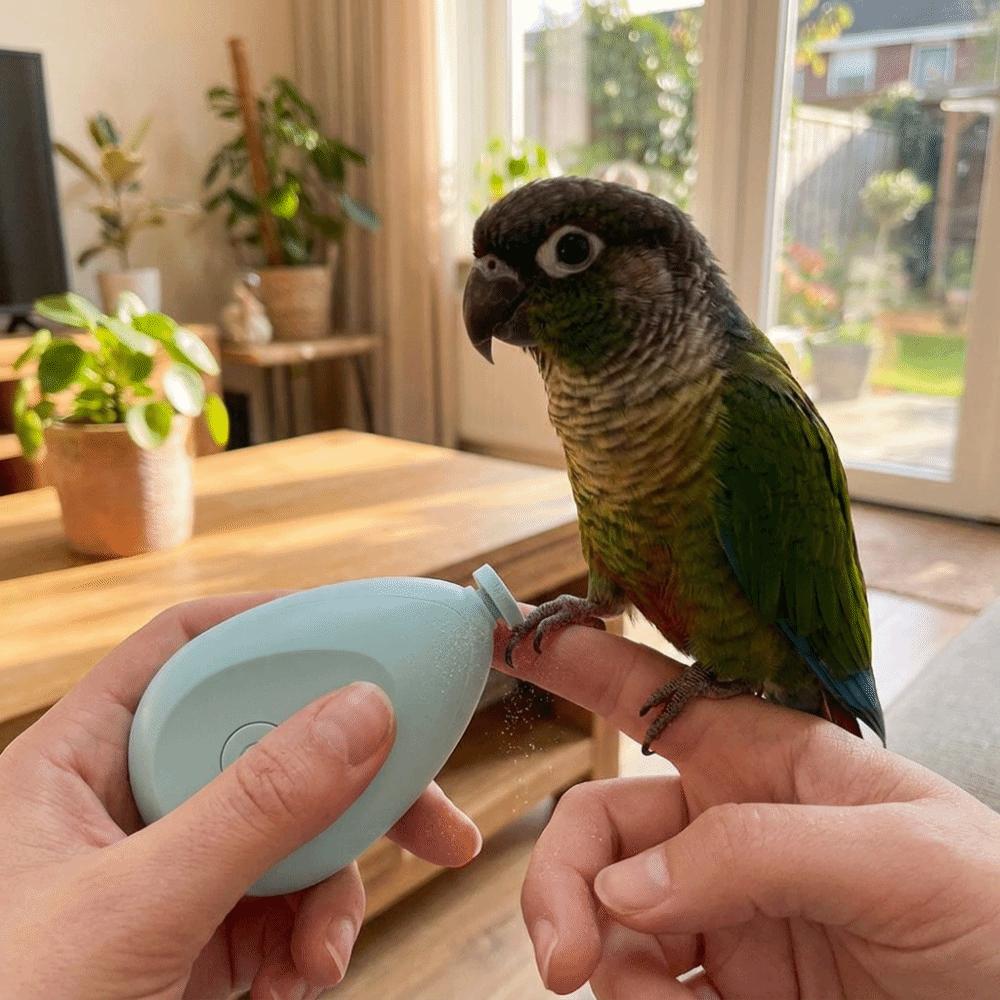 Portable Electric Parrot Nail Trimmer with 4 Polishing Heads Bird Nail Cutter Pet Grooming