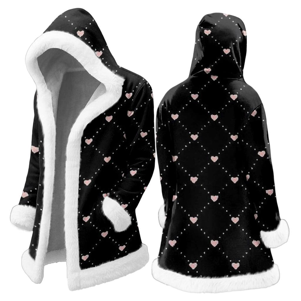 Мужской кардиган с капюшоном, длинное пальто для сохранения тепла