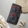 Knight Print Long Wallet Multi Card Holder