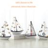 Wooden Ornament Handicraft Office Desktop Ornament Cute Mediterranean Shell Sailboat Model Child the Festivals Gift