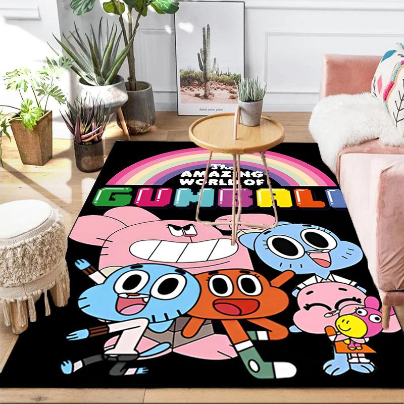 Gum's Colorful Friends Area Rug Suitable for Indoor And Outdoor,Carpets for Kitchens, Homes, Offices, Living Rooms,Home Decor,Christmas Gift