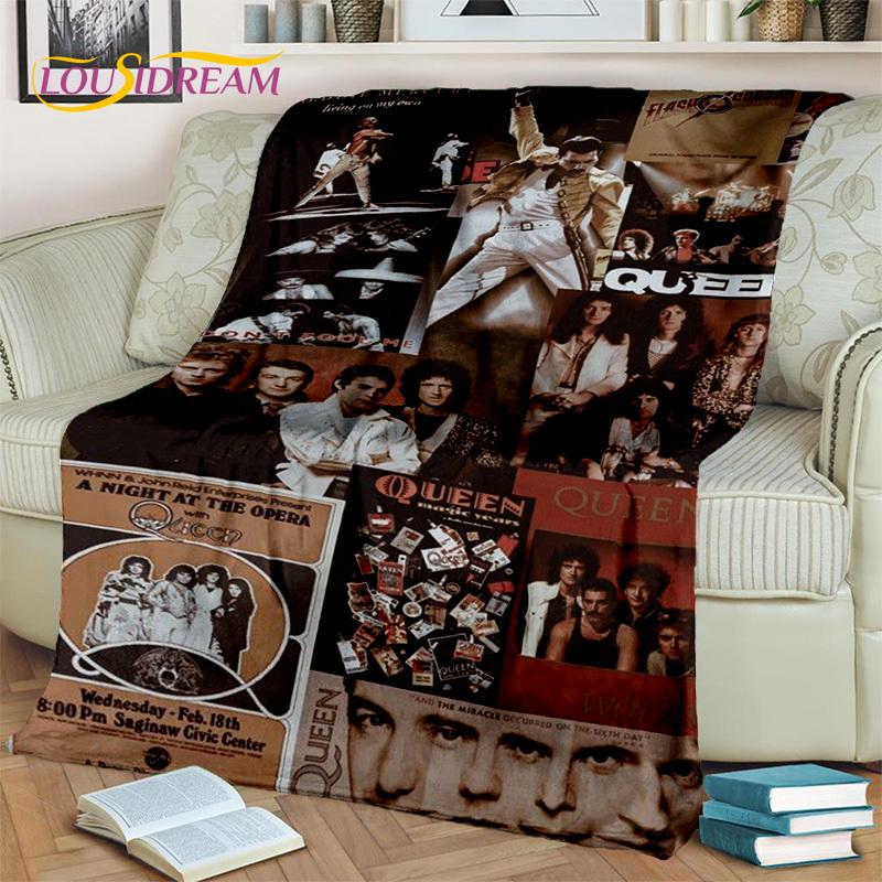 3D Покрывало Queen-Rock-Band с Фредди Меркьюри, Мягкое Пледное Покрывало для Дома, Спальни, Кровати, Дивана, Пикника, Путешествия, Офиса, Покрывало для Детей