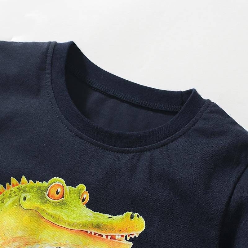 Детская одежда чистый хлопок детская футболка с коротким рукавом спортивная модная летняя одежда топы для мальчиков футболка из чистого хлопка